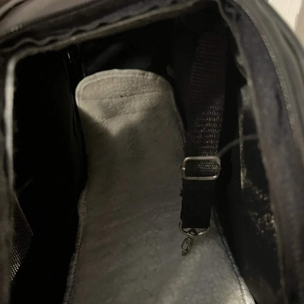 Stylish Black and Brown Dog Carrier Like New